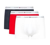 Tommy Hilfiger Pack de 3 Calzoncillos Bóxer para Hombre Algodón Elástico, Multicolor (Desert Sky/White/Primary Red), L