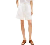 Tommy Hilfiger Pantalón Chino Corto Mujer Linen Blend Pernera Ancha, Blanco (TH Optic White), 44