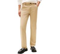 Tommy Hilfiger Pantalón Chino Hombre Core Denton Essential Twill Straight Fit, Beige (Batique Khaki), 32W/33L
