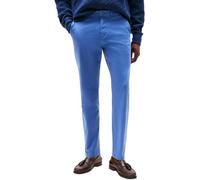 Tommy Hilfiger Pantalón Chino Hombre Core Harlem Essential Twill Relaxed Fit, Azul (Angora Blue), 34W/29L