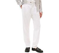 Tommy Hilfiger Pantalón Chino Hombre Harlem Satin Relaxed Fit, Blanco (TH Optic White), 30W/33L