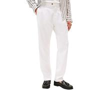 Tommy Hilfiger Pantalón Chino Hombre Harlem Satin Relaxed Fit, Blanco (TH Optic White), 34W/31L