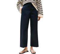 Tommy Hilfiger Pantalón Chino Mujer Cotton Ankle con Pierna Ancha, Azul (Dark Night Navy), 38