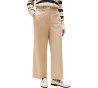 Tommy Hilfiger Pantalón Chino Mujer Cotton Ankle con Pierna Ancha, Beige (Beige), 34