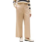 Tommy Hilfiger Pantalón Chino Mujer Cotton Ankle con Pierna Ancha, Beige (Beige), 42