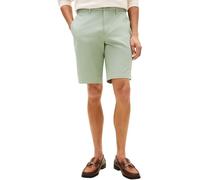 Tommy Hilfiger Pantalón Corto Chino Hombre Denton Twill de algodón elástico, Turquesa (Minty Grey), 34W