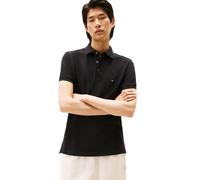 Tommy Hilfiger - Pantalón Corto de Manga Corta para Hombre, diseño de Polo de Manga Corta con elástico, Negro, M