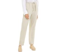 Tommy Hilfiger Pantalón de tela Mujer Casual Linen Pull On Pant Corte cónico, Beige (Light Beige), 34