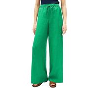 Tommy Hilfiger Pantalón de Tela Mujer Linen Pull On Pants Relaxed Fit, Verde (Courtside Green), L