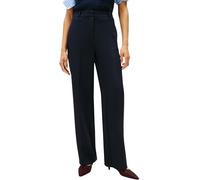 Tommy Hilfiger Pantalón de Tela Mujer Punto Slim Straight Fit, Azul (Dark Night Navy), 40