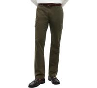 Tommy Hilfiger Pantalones Cargo Hombre Denton Twill con Bolsillos, Verde (Dark Greenery), 33W/36L