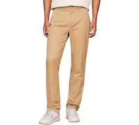 Tommy Hilfiger Pantalones Chino para Hombre Denton 1985 Algodón Pima, Verde (Classic Khaki), 38W/28L