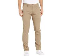 Tommy Hilfiger Pantalones Hombre Core Bleecker 1985 Pima Cotton Chino, Beige (Batique Khaki), 36W/32L