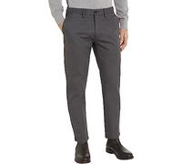 Tommy Hilfiger Pantalones Hombre Core Denton 1985 Pima Cotton Chino, Gris (Dark Ash), 36W/34L