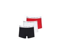 Tommy Hilfiger 3P Bóxers Ajustados para Hombre Primary Red/White/Desert Sky M