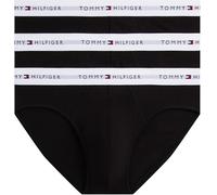 Tommy Hilfiger Paquete de 3 Calzoncillos Hipster para Hombre con Logotipo en la Cintura, Amarillo (Negro/Negro/Negro y Blanco), L