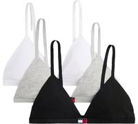 Tommy Hilfiger Paquete de 3 triángulos para Mujer, UW0UW06140, triángulo, Gris (Gris Alto/Negro/Blanco), XL