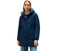 Tommy Hilfiger Parka Mujer Padded Nylon con capucha, Azul (Dark Night Navy), XL