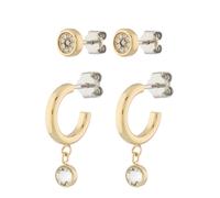 TOMMY HILFIGER Pendientes oro / plata / transparente One Size oro / plata / transparente