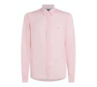Tommy Hilfiger Pigment Dyed Li Solid RF Shirt Mw0Mw34602 Camisa L/S, Pink (Pink Crystal), XXL para Hombre