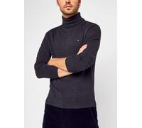 Tommy Hilfiger Hombre Jersey Cashmere Roll Neck Cuello Vuelto, Gris (Dark Grey Heather), S