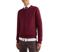 Tommy Hilfiger Pima Org CTN Cashmere V Neck Mw0mw28047 Suéter, Morado (Deep Rouge), S para Hombre