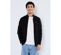 Tommy Hilfiger Pima Org Ctn Cashmere Zip Thru L Negro