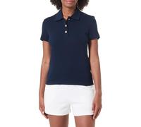 Tommy Hilfiger Polo Ajustado con Botones Dorados para Mujer, Ww0Ww45768, Azul, Talla M