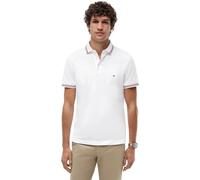 Tommy Hilfiger Polo Ajustado con Punta para Hombre, MW0MW37346 S/S, Color Blanco, Talla 3XL, Blanco (Blanco), 3XL
