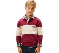 Tommy Hilfiger Polo Colourblock LS KB0KB10047 L/S para niño, Beige (Bloque de Colores Arena del golfo), 16 años, Beige (Gulf Sand Colorblock), 16 años