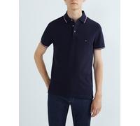Tommy Hilfiger Polo de hombre de manga corta con detalles corporativos. Azul marino S
