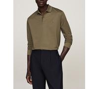 Tommy Hilfiger Polo de Manga Larga Hombre Liquid Cotton Regular Fit, Multicolor (Army Green), S
