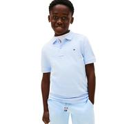 Tommy Hilfiger Polo de Manga Corta Chicos Flag Regular Fit, Azul (Sweet Blue), 14 Años