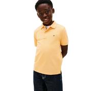 Tommy Hilfiger Polo de Manga Corta Chicos Flag Regular Fit, Naranja (Faded Sun Kiss), 10 Años