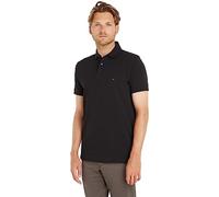 Tommy Hilfiger Polo de Manga Corta Hombre 1985 Regular Fit, Negro (Black), S