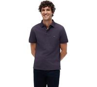 Tommy Hilfiger Polo de Manga Corta Hombre 1985 Regular Fit, Plateado (Mulberry Haze Heather), XS