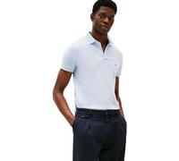 Tommy Hilfiger Polo de manga corta Hombre 1985 Slim Fit, Azul (Breezy Blue), XL