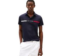 Tommy Hilfiger Polo de Manga Corta Hombre Chest Insert Regular Fit, Azul (Desert Sky), S