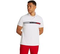 Tommy Hilfiger Polo de Manga Corta Hombre Chest Insert Regular Fit, Blanco (White), M