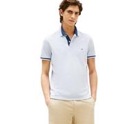 Tommy Hilfiger Polo de Manga Corta Hombre Contrast Collar Block Regular Fit, Azul (Heathered Blue Bros B0802), S