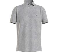 Tommy Hilfiger Polo de Manga Corta Hombre Core 1985 Regular Fit, Gris (Medium Grey Heather), S