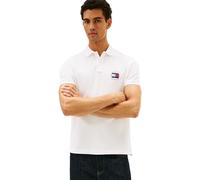 Tommy Hilfiger Polo de Manga Corta Hombre Flag Graphic Regular Fit, Blanco (Ecru), XXL