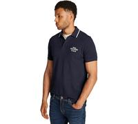 Tommy Hilfiger Polo de Manga Corta Hombre Left Chest Graphic Regular Fit, Azul (Desert Sky), L