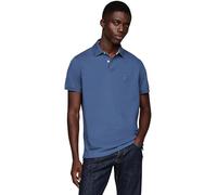 Tommy Hilfiger Polo de Manga Corta Hombre Regular Fit con Botones, Azul (Aegean Sea), XXL