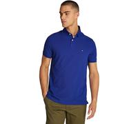 Tommy Hilfiger Polo de Manga Corta Hombre Regular Fit con Botones, Azul (Wedge Blue), XS