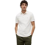 Tommy Hilfiger Polo de Manga Corta Hombre Regular Fit con Botones, Marfil (Ivory Petal), L