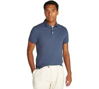 Tommy Hilfiger Polo de Manga Corta Hombre Slim Fit con Botones, Azul (Aegean Sea), XL