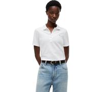 Tommy Hilfiger Polo de Manga Corta Mujer 1985 Polo Slim Fit, Blanco (TH Optic White), XL