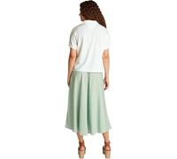 Tommy Hilfiger Polo de Manga Corta Mujer Lyocell Relaxed sin Botones, Blanco (Ecru), L