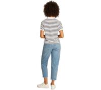 Tommy Hilfiger Polo de Manga Corta Mujer Lyocell Relaxed sin Botones, Multicolor (Calico/Dark Night Navy STP), M